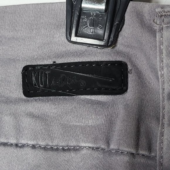 Kut from the Kloth Women's Gray Mid Rise Trouser Skinny Pants Size 8 Neutral - Picture 4 of 12